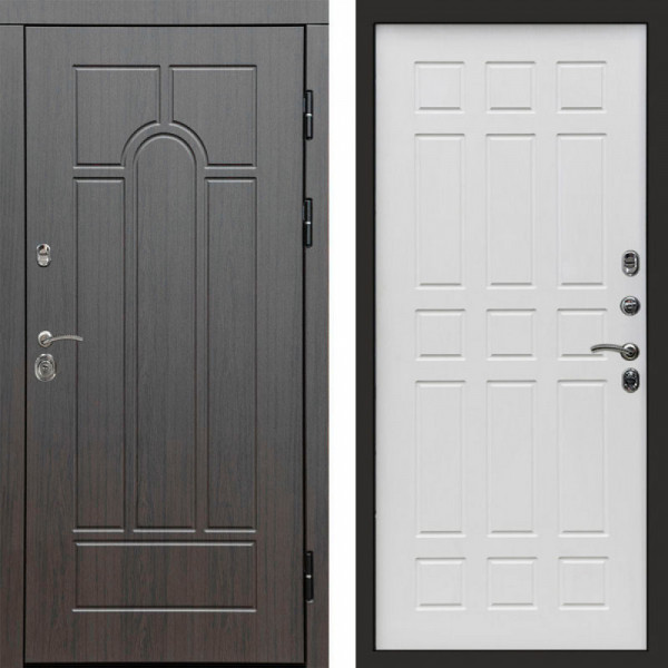 Входная дверь Termo-Door Модена Венге - Спарта белое дерево