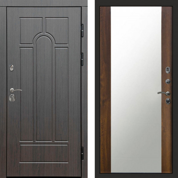 Входная дверь Termo-Door Модена Венге - Зеркало дуб
