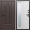 Входная дверь Termo-Door Модена Венге - Зеркало Люмис Белый Софт