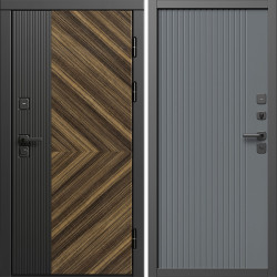 Входная дверь Termo-Door Олимп - Флэт Grey софт