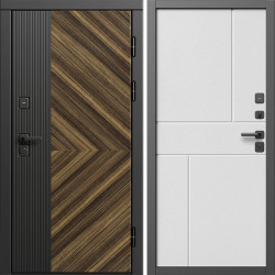 Входная дверь Termo-Door Олимп - Горизонт белый