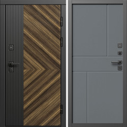 Входная дверь Termo-Door Олимп - Горизонт Grey софт