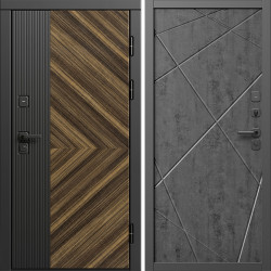 Входная дверь Termo-Door Олимп - Лучи бетон темный