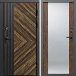Входная дверь Termo-Door Олимп - Зеркало дуб