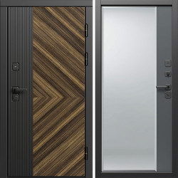 Входная дверь Termo-Door Олимп - Зеркало Фацет Grey софт
