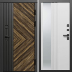 Входная дверь Termo-Door Олимп - Зеркало Люмис Белый Софт