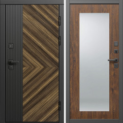 Входная дверь Termo-Door Олимп - Зеркало Триумф дуб