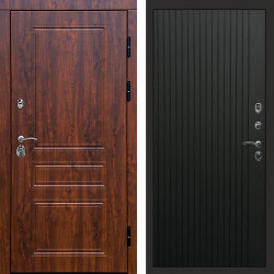 Входная дверь Termo-Door Орегон Дуб - Flat Черный кварц