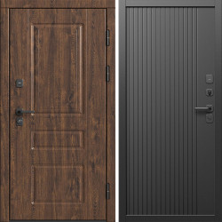 Входная дверь Termo-Door Орегон Дуб - Флэт Черный кварц