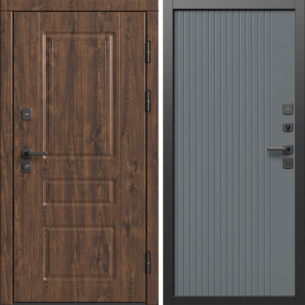 Входная дверь Termo-Door Орегон Дуб - Флэт Grey софт