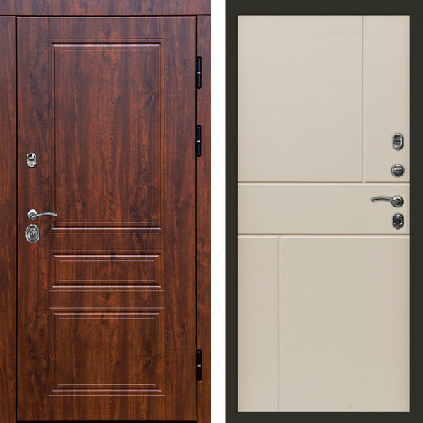 Входная дверь Termo-Door Орегон Дуб - Горизонт Слоновая кость