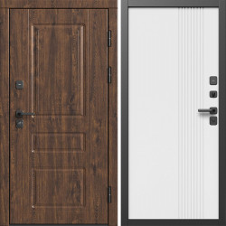 Входная дверь Termo-Door Орегон Дуб - Страйп Белый Софт