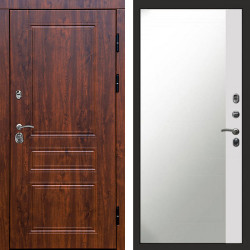 Входная дверь Termo-Door Орегон Дуб - Зеркало Фацет Белый софт