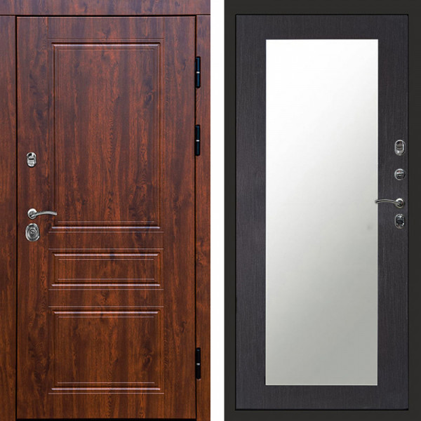 Входная дверь Termo-Door Орегон Дуб - Зеркало Триумф венге