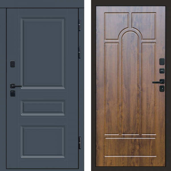 Входная дверь Termo-Door Орегон Графит - Арка дуб