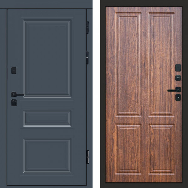 Входная дверь Termo-Door Орегон Графит - Без серии Орех стандарт