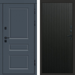 Входная дверь Termo-Door Орегон Графит - Flat Черный кварц