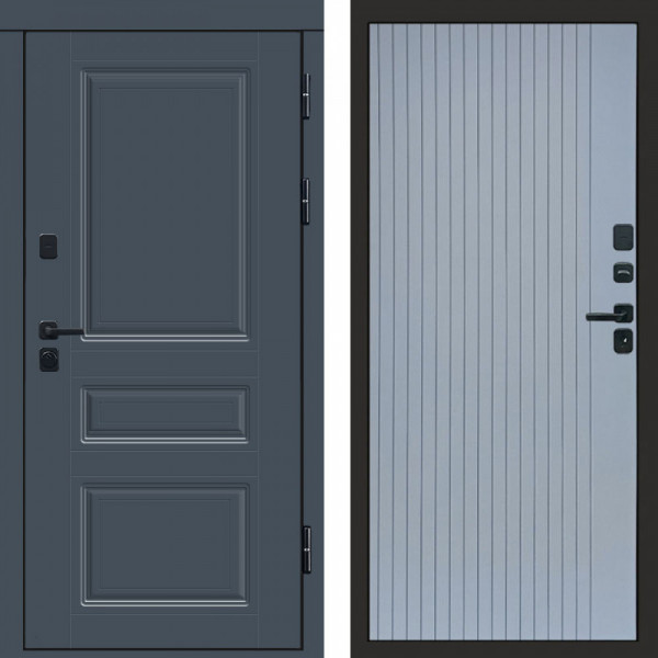 Входная дверь Termo-Door Орегон Графит - Flat Grey софт