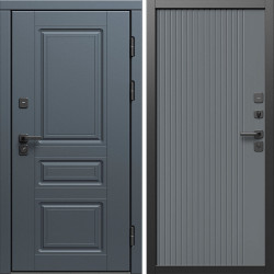 Входная дверь Termo-Door Орегон Графит - Флэт Grey софт
