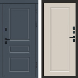 Входная дверь Termo-Door Орегон Графит - Гранд Слоновая кость