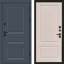 Входная дверь Termo-Door Орегон Графит - Марсель Слоновая кость