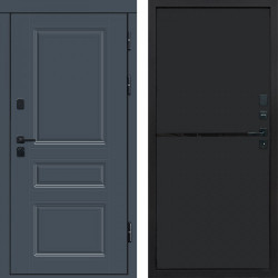 Входная дверь Termo-Door Орегон Графит - Нео Black