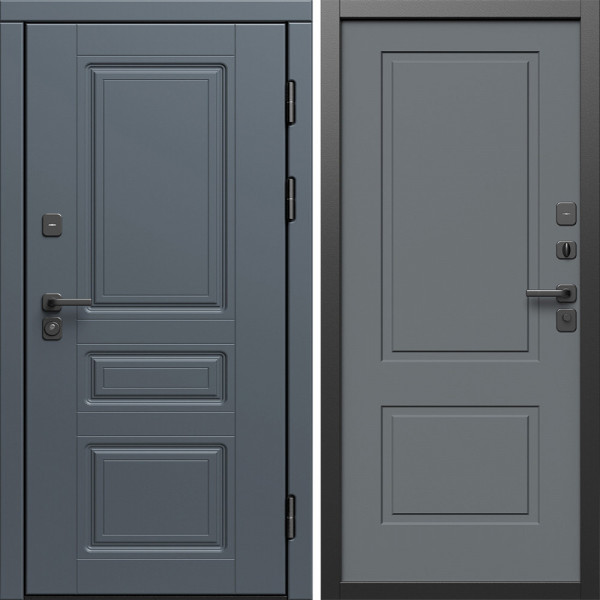 Входная дверь Termo-Door Орегон Графит - Нео Классика Грей Софт