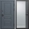 Входная дверь Termo-Door Орегон Графит - Зеркало Фацет Grey софт