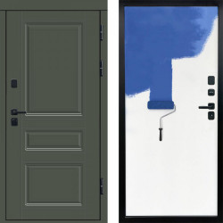 Входная дверь Termo-Door Орегон Грин - Гладкая Панель Под Покраску Под покраску (грунт)