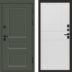 Входная дверь Termo-Door Орегон Грин - Горизонт белый