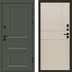 Входная дверь Termo-Door Орегон Грин - Горизонт Слоновая кость