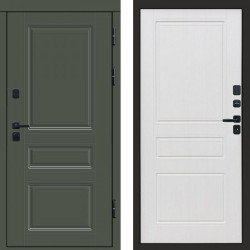 Входная дверь Termo-Door Орегон Грин - Классика белое дерево