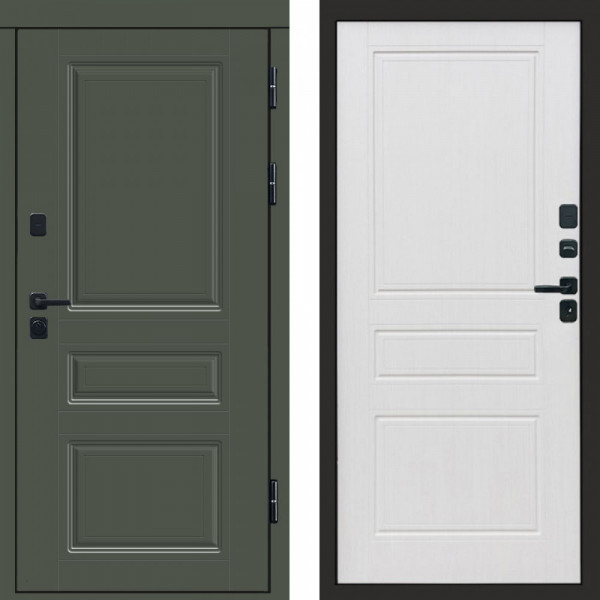 Входная дверь Termo-Door Орегон Грин - Классика белое дерево