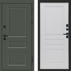 Входная дверь Termo-Door Орегон Грин - Классика белый матовый