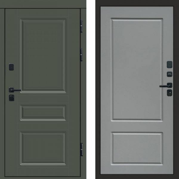 Входная дверь Termo-Door Орегон Грин - Марсель Grey софт