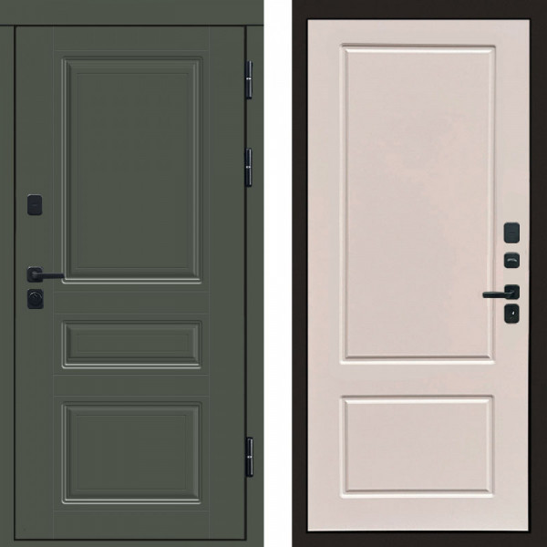 Входная дверь Termo-Door Орегон Грин - Марсель Слоновая кость