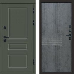 Входная дверь Termo-Door Орегон Грин - Мастино Бетон темный