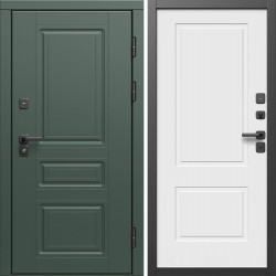 Входная дверь Termo-Door Орегон Грин - Нео Классика Белый Софт