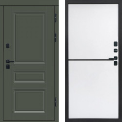 Входная дверь Termo-Door Орегон Грин - Нео White