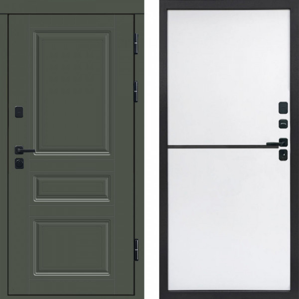 Входная дверь Termo-Door Орегон Грин - Нео White