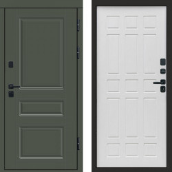 Входная дверь Termo-Door Орегон Грин - Спарта белое дерево