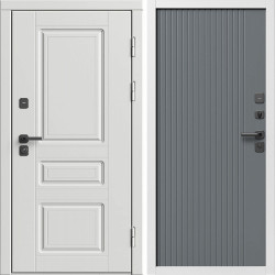 Входная дверь Termo-Door Орегон Вайт - Флэт Grey софт