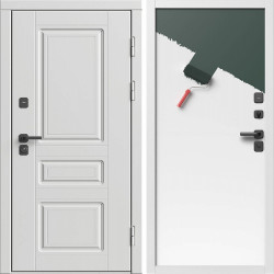 Входная дверь Termo-Door Орегон Вайт - Гладкая Панель Под Покраску (грунт)