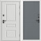 Входная дверь Termo-Door Орегон Вайт - Горизонт Grey софт