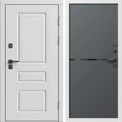 Входная дверь Termo-Door Орегон Вайт - Нео Графит