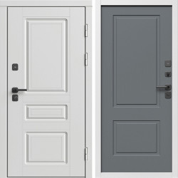 Входная дверь Termo-Door Орегон Вайт - Нео Классика Грей Софт