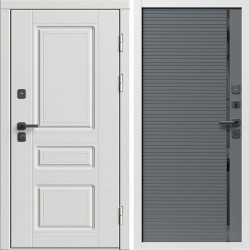 Входная дверь Termo-Door Орегон Вайт - Порте Grey софт