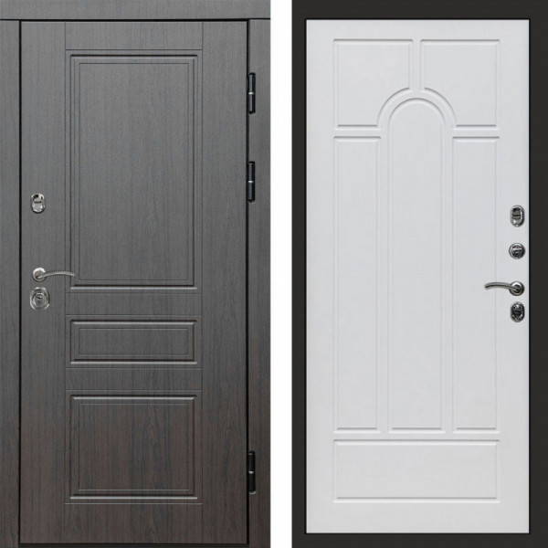 Входная дверь Termo-Door Орегон Венге - Арка белое дерево