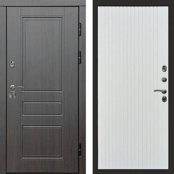 Входная дверь Termo-Door Орегон Венге - Flat Белый софт