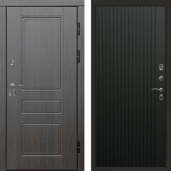 Входная дверь Termo-Door Орегон Венге - Flat Черный кварц